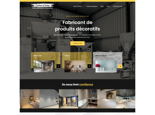 Aperçu du site Couleurs d'Antan