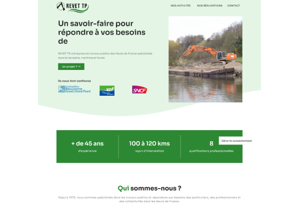 Aperçu du site Revet TP Somme